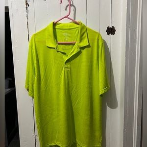 Men’s Lime green Charles river brand size Golf shirt.